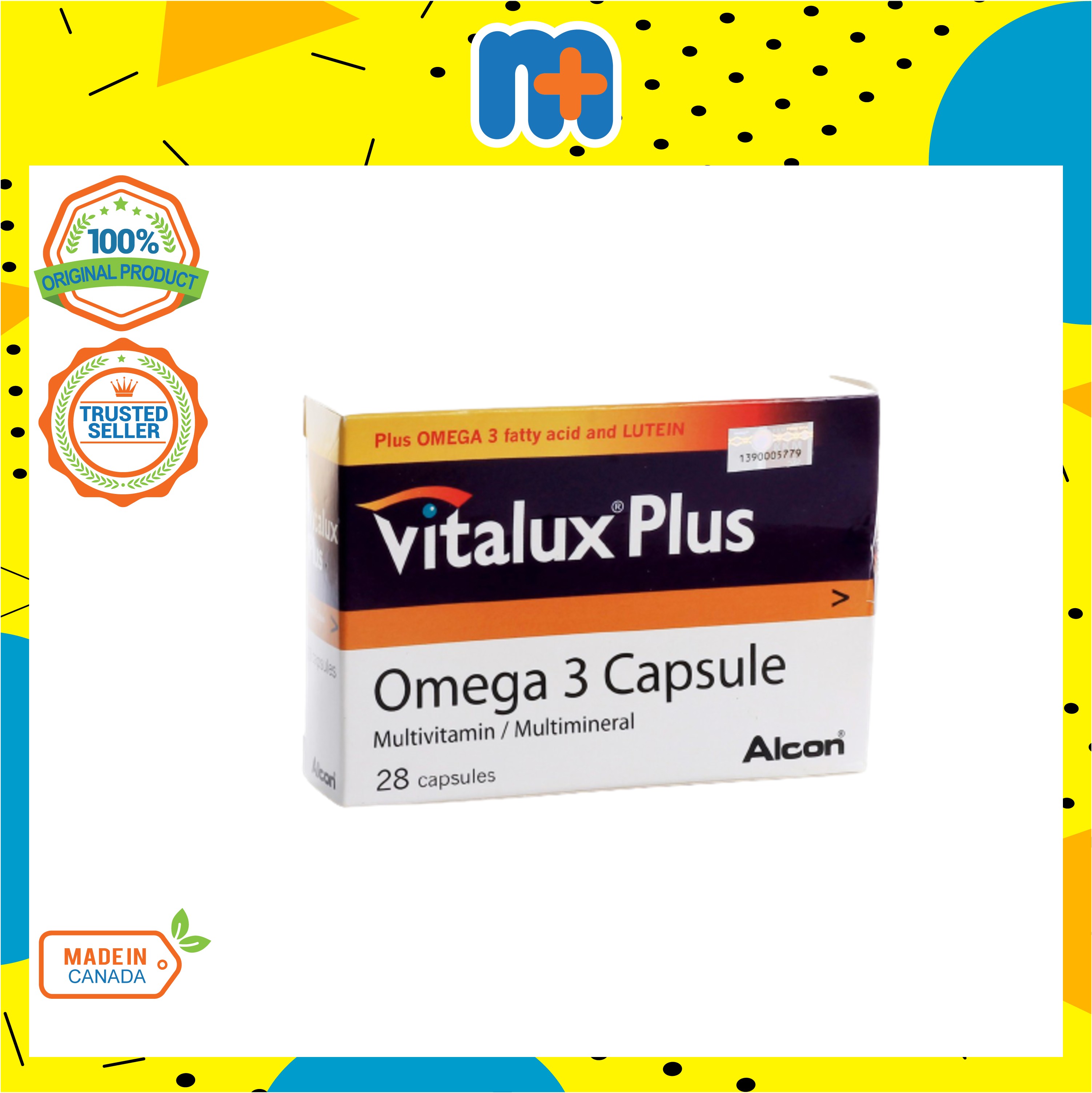 VITALUX Plus Omega 3 Capsule 28’s